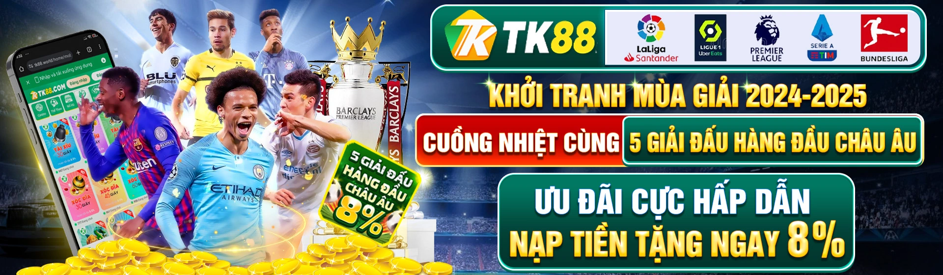 Banner ứng dụng và ưu đãi TK88